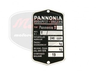 PANNONIA UNIVERSAL TYPSCHILD /T SERIE/