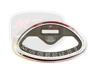 JAWA 360 TACHOMETER GLAS+ABDECKUNG /140 KM/H/