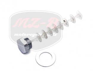 JAWA 350  6V VERSCHLUßSCHRAUBE CHRÓM