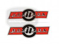 CZ 477 /175/ AUFKLEBER F. ÖLTANK "POSILUBE" PAAR