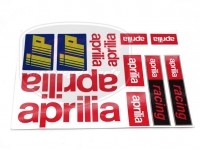 APRILIA UNIVERSAL AUFKLEBER IM SATZ APRILIA IP ROT