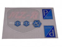 PIAGGIO UNIVERSAL AUFKLEBER SATZ PIAGGIO WEIß