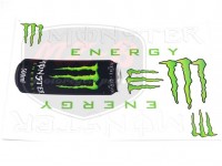 EGYÉB UNIVERSAL AUFKLEBER SATZ MONSTER WEISS-GRÜN