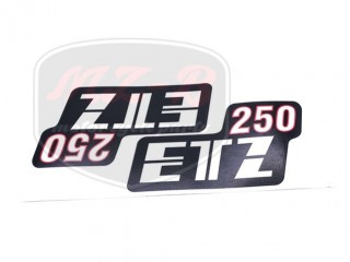 ETZ 250 AUFKLEBER 250   FÜR SEITENDECKEL PAAR
