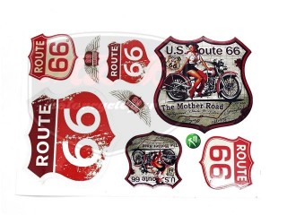 EGYÉB UNIVERSAL AUFKLEBER SATZ ROUTE 66